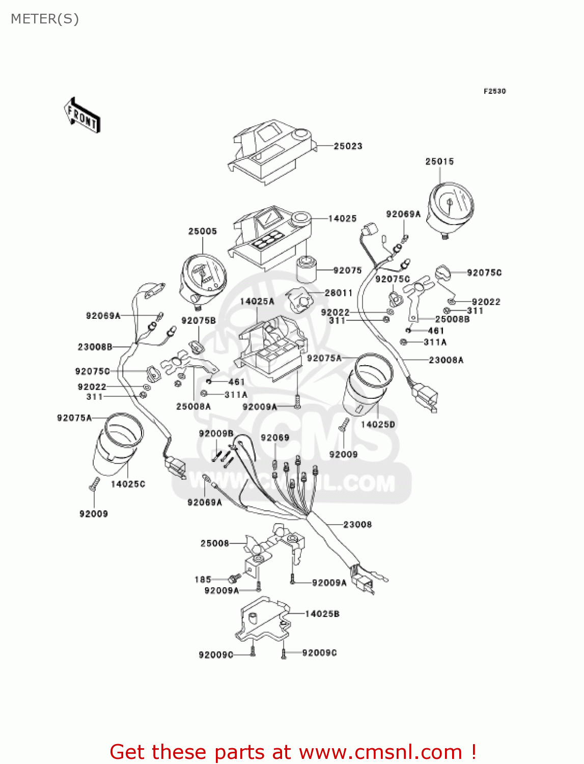 METER(S) VN750A21 VULCAN 750 2005 USA CALIFORNIA