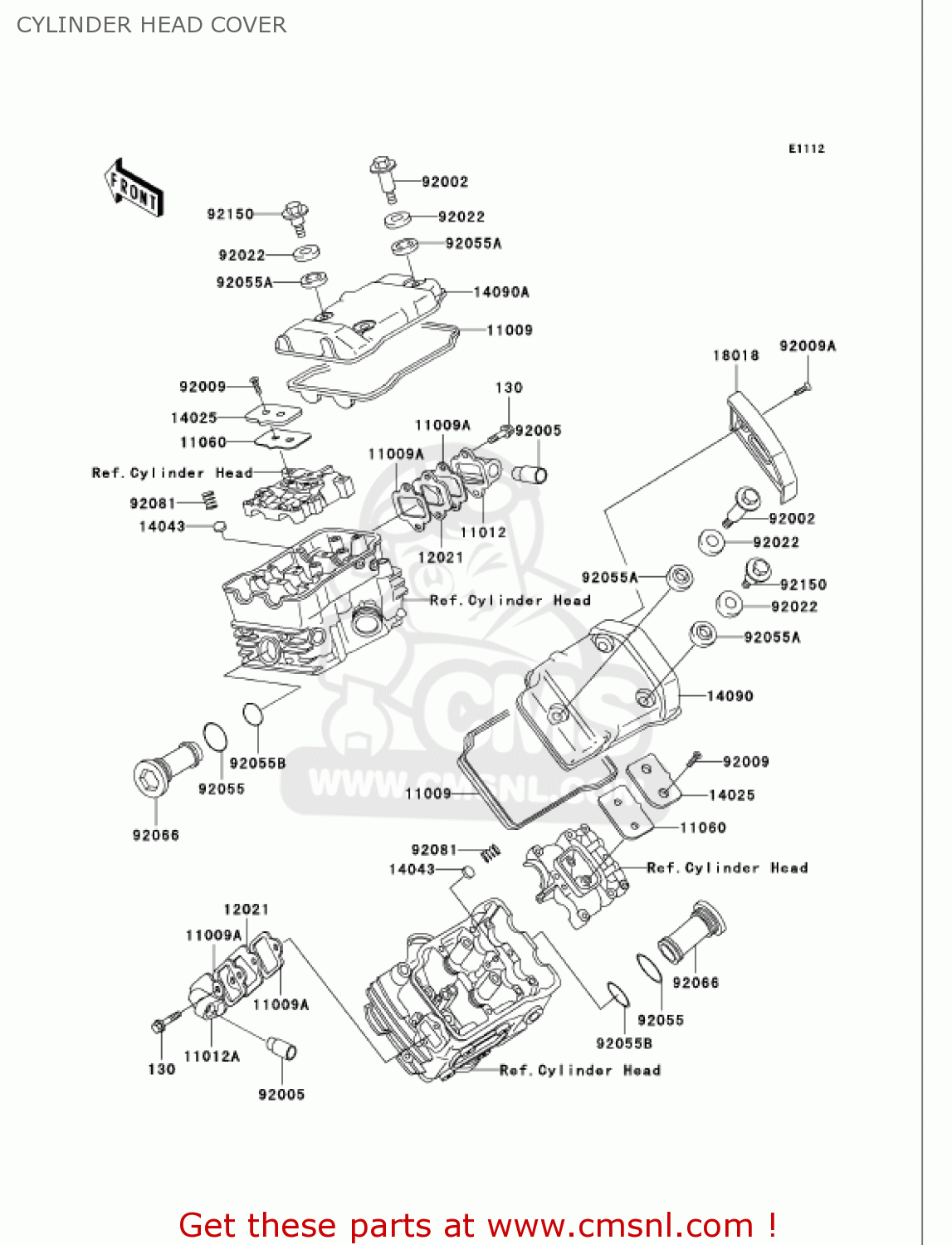 CYLINDER HEAD COVER VN750A21 VULCAN 750 2005 USA CALIFORNIA