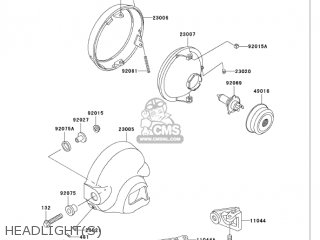 HEADLIGHT(S) - VN750A21 VULCAN 750 2005 USA CALIFORNIA