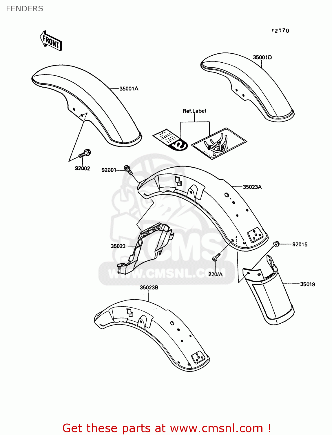 FENDERS VN750A3 VN750 TWIN 1987 EUROPE FR UK AR IT NR ST