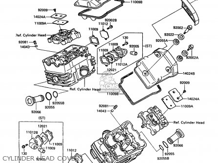 CYLINDER HEAD COVER - VN750A3 VN750 TWIN 1987 EUROPE FR UK AR IT NR ST