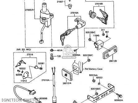 IGNITION SWITCH - VN750A3 VN750 TWIN 1987 EUROPE FR UK AR IT NR ST