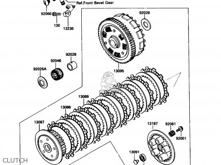 CLUTCH - VN750A3 VULCAN 750 1987 USA CALIFORNIA CANADA