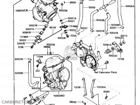 CARBURETOR - VN750A3 VULCAN 750 1987 USA CALIFORNIA CANADA