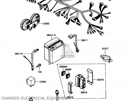CHASSIS ELECTRICAL EQUIPMENT - VN750A3 VULCAN 750 1987 USA CALIFORNIA CANADA