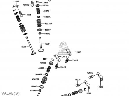 VALVE(S) - VN750A4 VN750 TWIN 1988 EUROPE FR UK AR FG IT NR SD ST