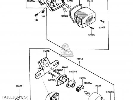 TAILLIGHT(S) - VN750A4 VULCAN 750 1988 USA CALIFORNIA CANADA
