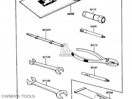 OWNER'S TOOLS - VN750A4 VULCAN 750 1988 USA CALIFORNIA CANADA
