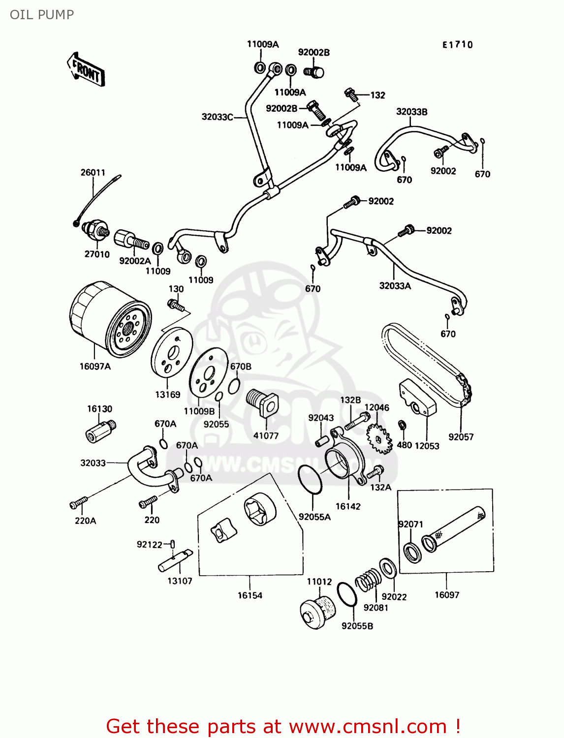 OIL PUMP VN750A5 VN750 TWIN 1989 EUROPE FR UK FG NR SD ST