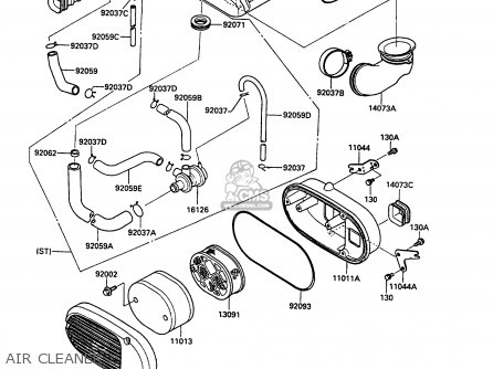 AIR CLEANER - VN750A5 VN750 TWIN 1989 EUROPE FR UK FG NR SD ST