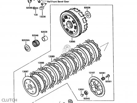 CLUTCH - VN750A5 VN750 TWIN 1989 EUROPE FR UK FG NR SD ST