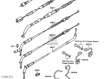 CABLES - VN750A5 VN750 TWIN 1989 EUROPE FR UK FG NR SD ST