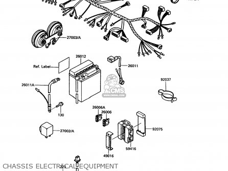 CHASSIS ELECTRICAL EQUIPMENT - VN750A5 VN750 TWIN 1989 EUROPE FR UK FG NR SD ST