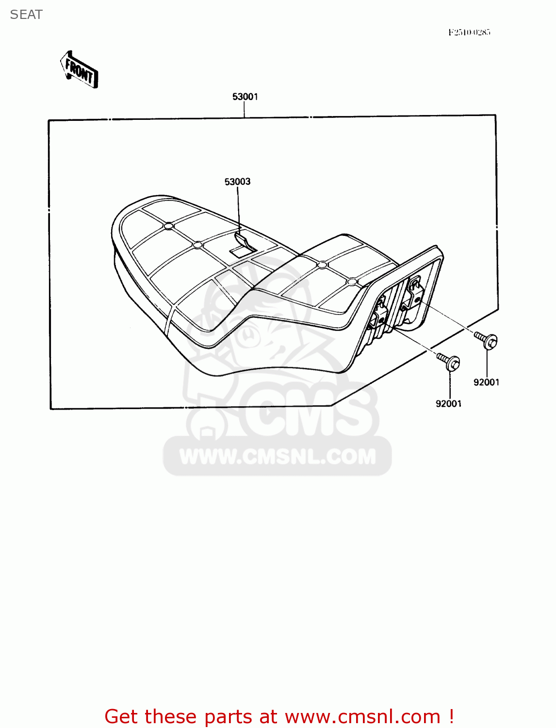 SEAT VN750A5 VULCAN 750 1989 USA CALIFORNIA