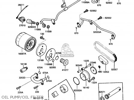 OIL PUMP/OIL FILTER - VN750A5 VULCAN 750 1989 USA CALIFORNIA