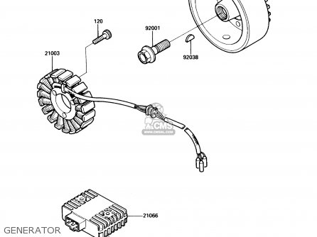 GENERATOR - VN750A5 VULCAN 750 1989 USA CALIFORNIA