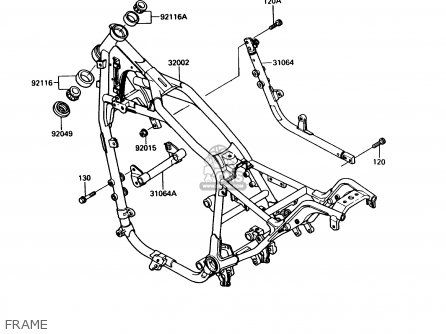FRAME - VN750A5 VULCAN 750 1989 USA CALIFORNIA