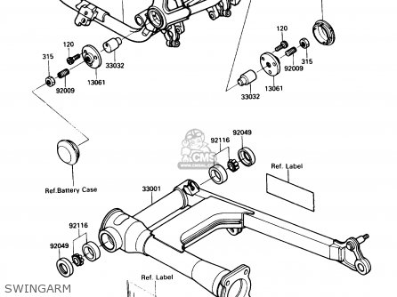SWINGARM - VN750A5 VULCAN 750 1989 USA CALIFORNIA