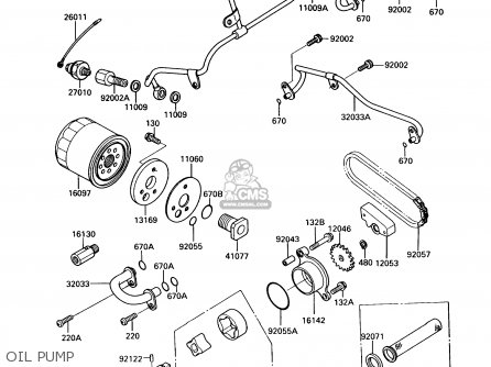 OIL PUMP - VN750A6 VULCAN 750 1990 USA CALIFORNIA CANADA