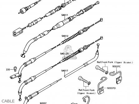 CABLE - VN750A6 VULCAN 750 1990 USA CALIFORNIA CANADA