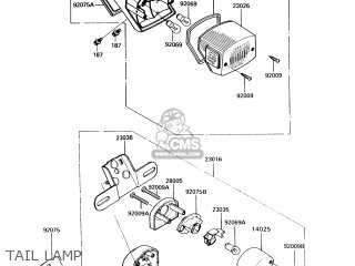 TAIL LAMP - VN750A6 VULCAN 750 1990 USA CALIFORNIA CANADA
