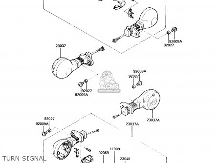TURN SIGNAL - VN750A6 VULCAN 750 1990 USA CALIFORNIA CANADA