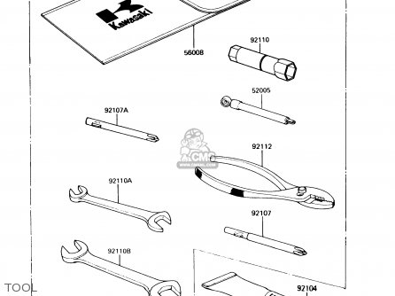 TOOL - VN750A6 VULCAN 750 1990 USA CALIFORNIA CANADA