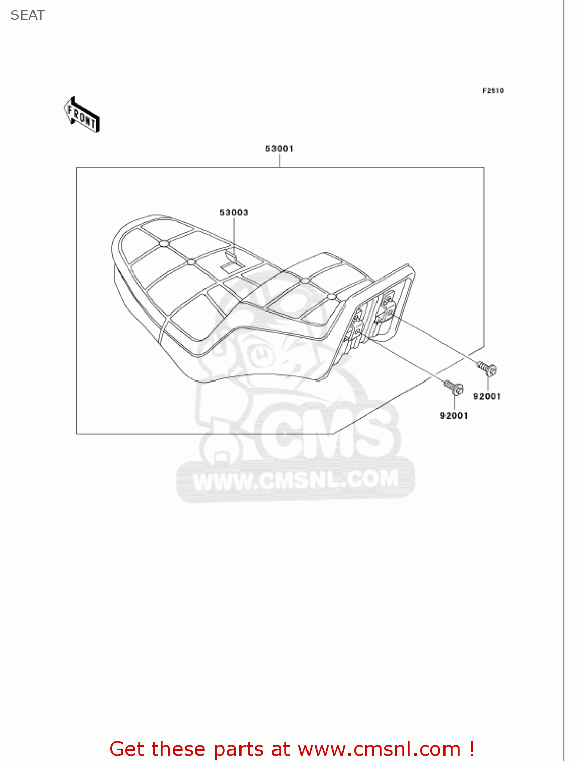 SEAT VN750A6F VULCAN 750 2006 USA CALIFORNIA