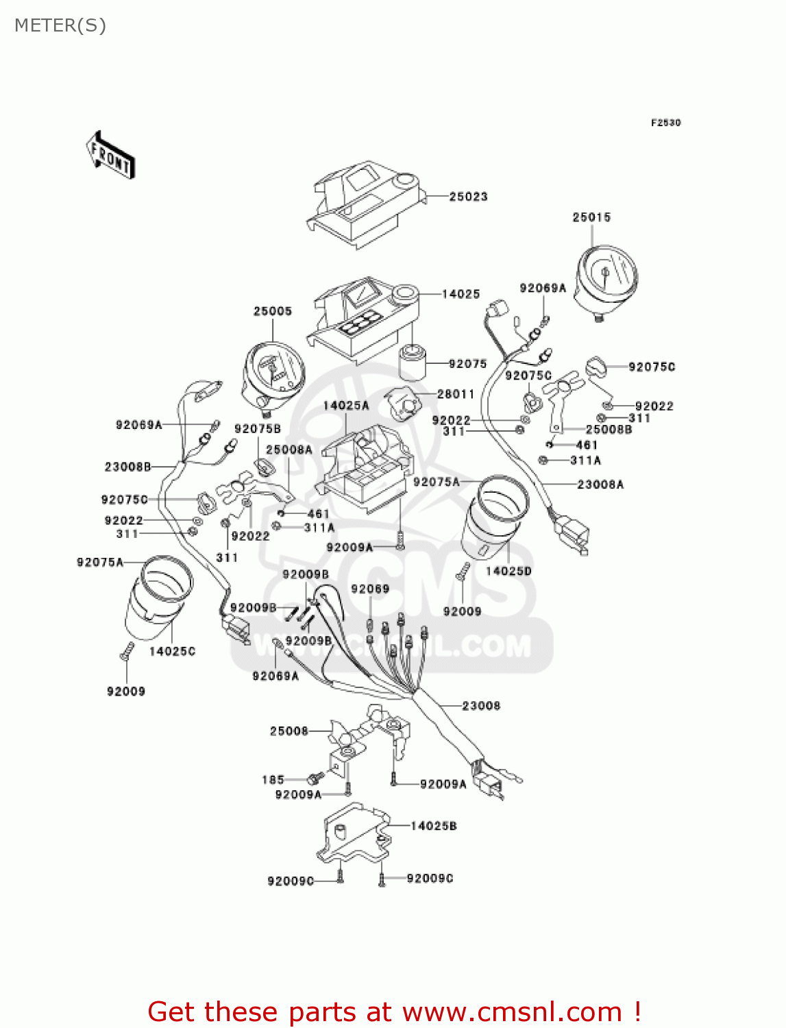 METER(S) VN750A6F VULCAN 750 2006 USA CALIFORNIA