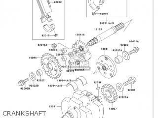 CRANKSHAFT - VN750A6F VULCAN 750 2006 USA CALIFORNIA