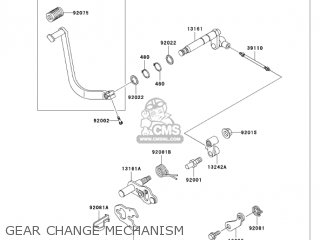 GEAR CHANGE MECHANISM - VN750A6F VULCAN 750 2006 USA CALIFORNIA
