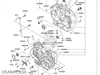 CRANKCASE - VN750A6F VULCAN 750 2006 USA CALIFORNIA