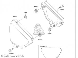 SIDE COVERS - VN750A6F VULCAN 750 2006 USA CALIFORNIA