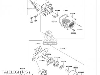 TAILLIGHT(S) - VN750A6F VULCAN 750 2006 USA CALIFORNIA