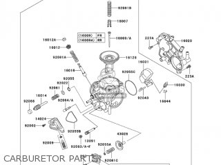 CARBURETOR PARTS - VN750A6F VULCAN 750 2006 USA CALIFORNIA