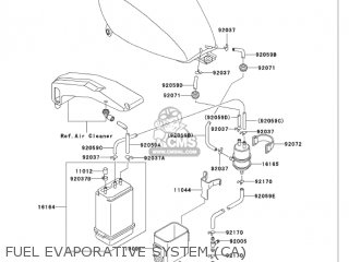 FUEL EVAPORATIVE SYSTEM (CA) - VN750A6F VULCAN 750 2006 USA CALIFORNIA