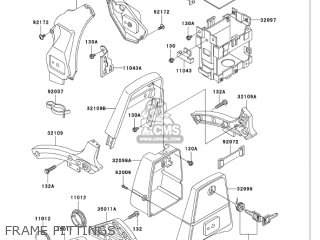 FRAME FITTINGS - VN750A6F VULCAN 750 2006 USA CALIFORNIA