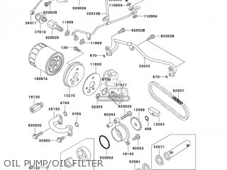 OIL PUMP/OIL FILTER - VN750A6F VULCAN 750 2006 USA CALIFORNIA