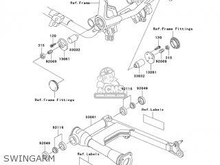 SWINGARM - VN750A6F VULCAN 750 2006 USA CALIFORNIA