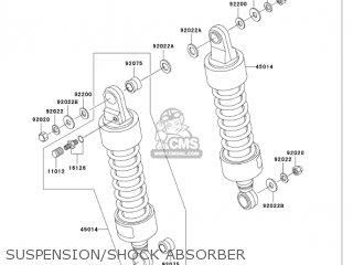 SUSPENSION/SHOCK ABSORBER - VN750A6F VULCAN 750 2006 USA CALIFORNIA