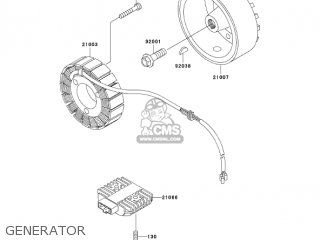 GENERATOR - VN750A6F VULCAN 750 2006 USA CALIFORNIA
