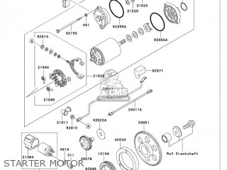 STARTER MOTOR - VN750A6F VULCAN 750 2006 USA CALIFORNIA