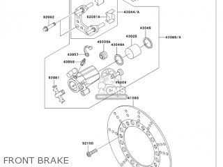 FRONT BRAKE - VN750A6F VULCAN 750 2006 USA CALIFORNIA
