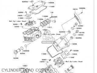 CYLINDER HEAD COVER - VN750A6F VULCAN 750 2006 USA CALIFORNIA