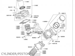 CYLINDER/PISTON(S) - VN750A6F VULCAN 750 2006 USA CALIFORNIA
