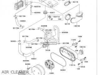 AIR CLEANER - VN750A6F VULCAN 750 2006 USA CALIFORNIA