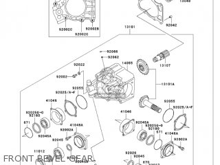 FRONT BEVEL GEAR - VN750A6F VULCAN 750 2006 USA CALIFORNIA