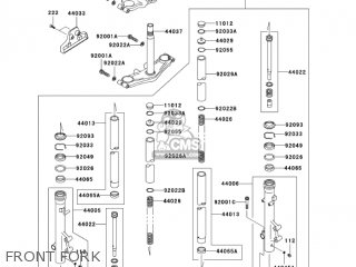 FRONT FORK - VN750A6F VULCAN 750 2006 USA CALIFORNIA