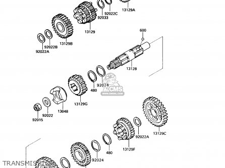 TRANSMISSION - VN750A7 VULCAN 750 1991 USA CALIFORNIA CANADA
