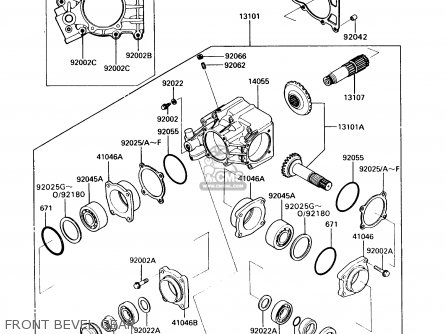 FRONT BEVEL GEAR - VN750A7 VULCAN 750 1991 USA CALIFORNIA CANADA